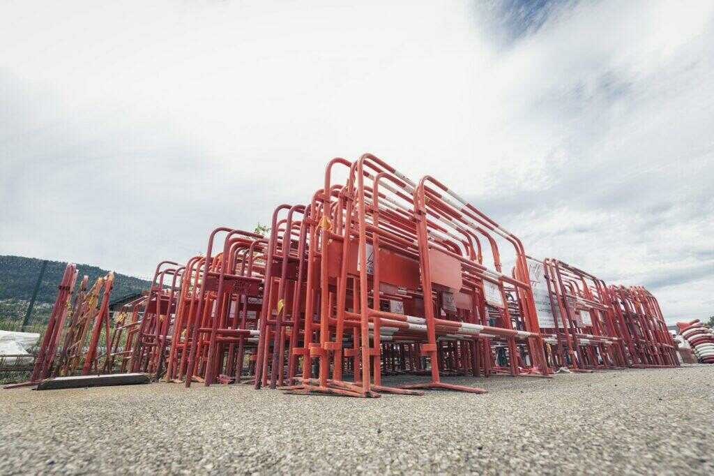 barrières de chantier en métal